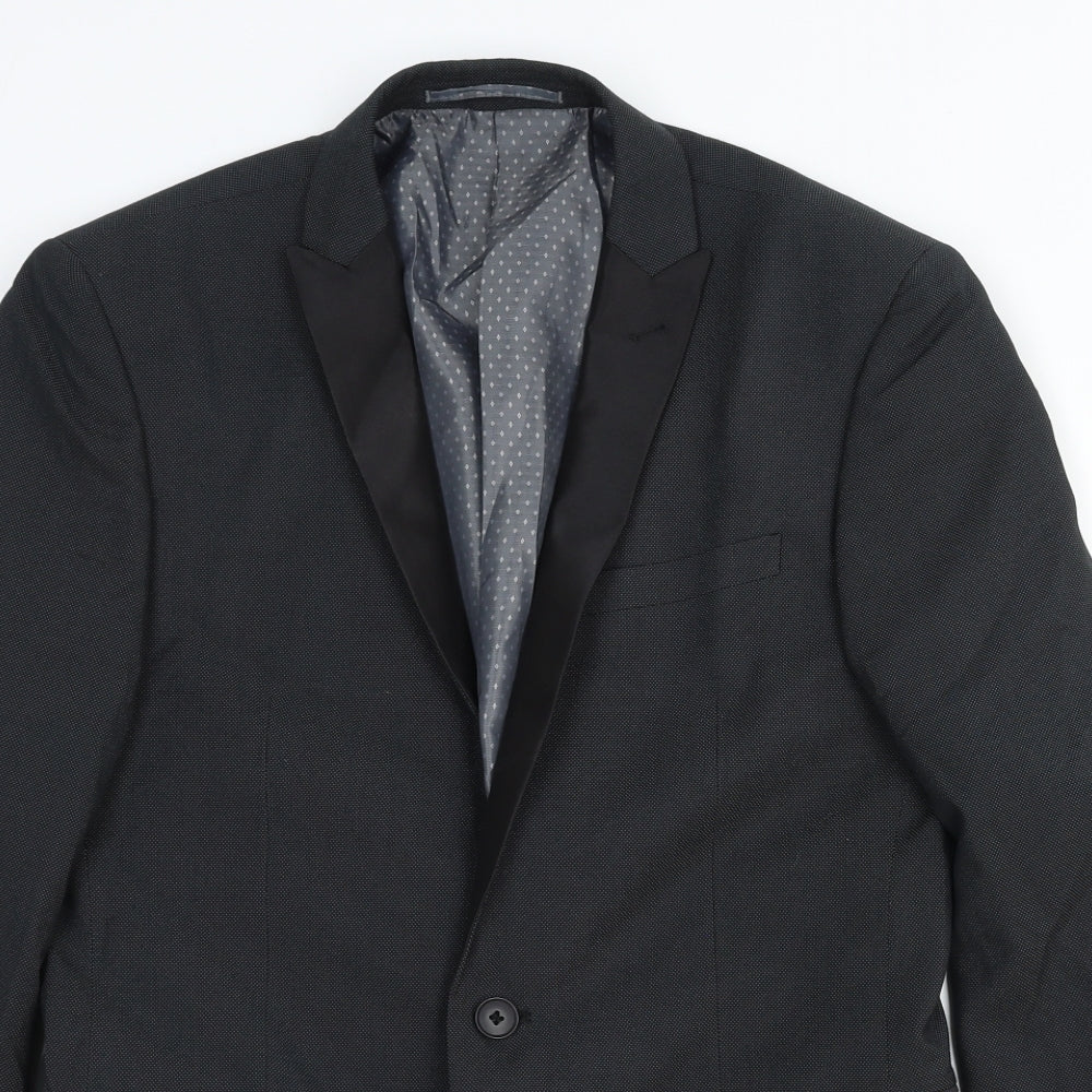 NEXT Mens Grey Wool Jacket Suit Jacket Size 38 Regular