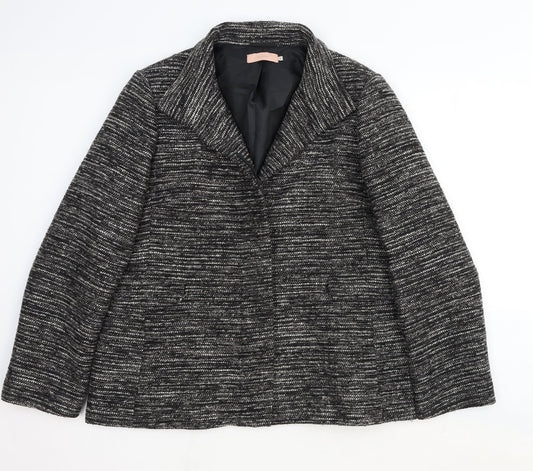 John Lewis Womens Grey Jacket Blazer Size 18 Button