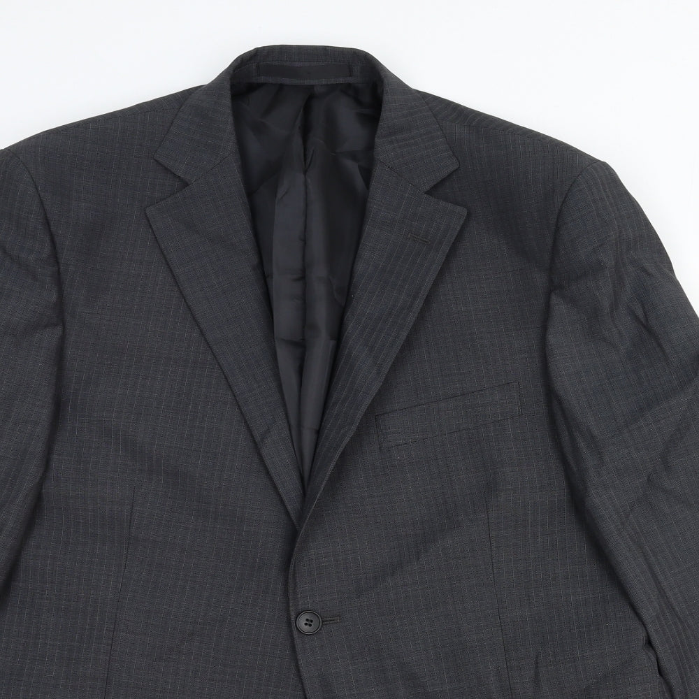 Marks and Spencer Mens Grey Wool Jacket Suit Jacket Size 42 Regular