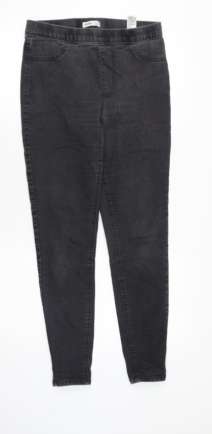 Marks & Spencer Womens Grey Cotton Jegging Jeans Size 10 Regular