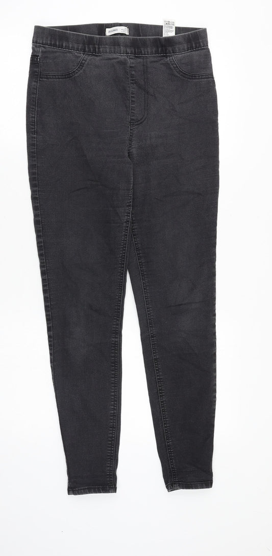 Marks and Spencer Womens Grey Cotton Jegging Jeans Size 10 Regular