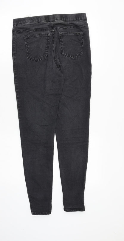 Marks & Spencer Womens Grey Cotton Jegging Jeans Size 10 Regular