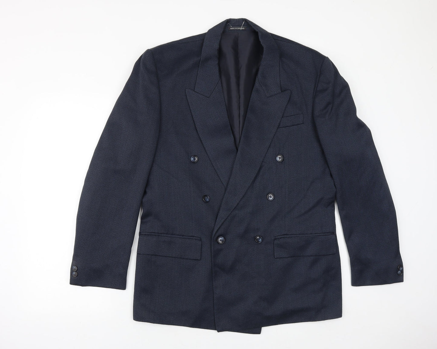 Lassics Mens Blue Polyester Jacket Suit Jacket Size 40 Regular
