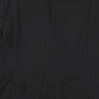 SCOTT Mens Grey Striped Wool Jacket Suit Jacket Size 42 Regular