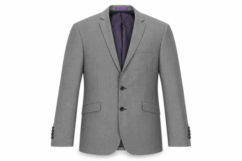 Burton Mens Grey Viscose Jacket Suit Jacket Size 38 Regular