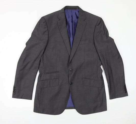 Marks and Spencer Mens Grey Wool Jacket Suit Jacket Size 40 Regular