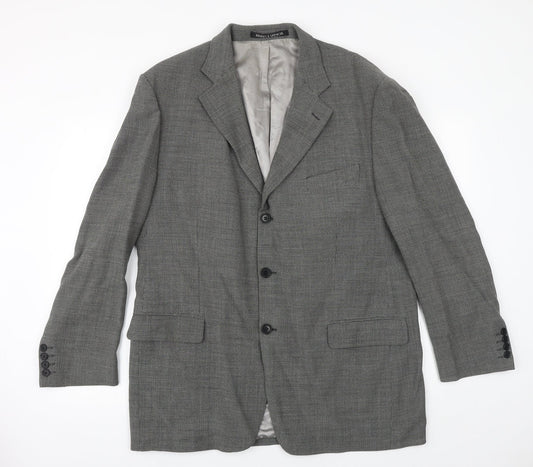 Marks and Spencer Mens Grey Wool Jacket Suit Jacket Size 44 Regular