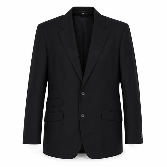 WILLIAM CHENG & SON Mens Black Wool Jacket Suit Jacket Size 40 Regular