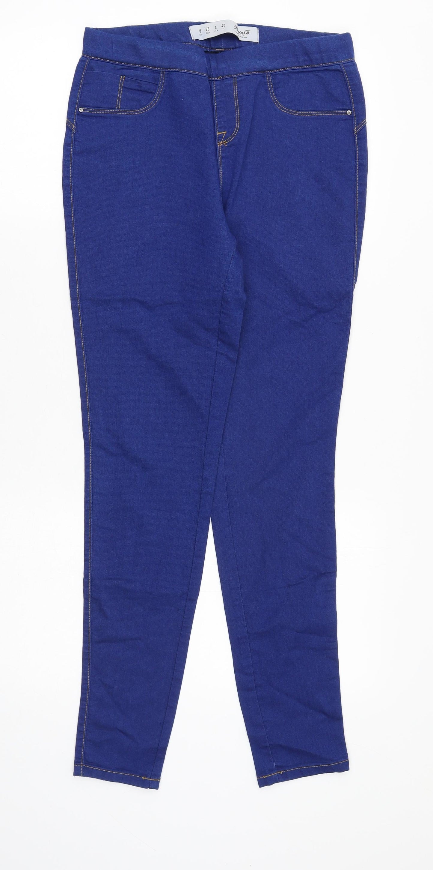 Denim & Co. Womens Blue Cotton Jegging Jeans Size 8 Slim