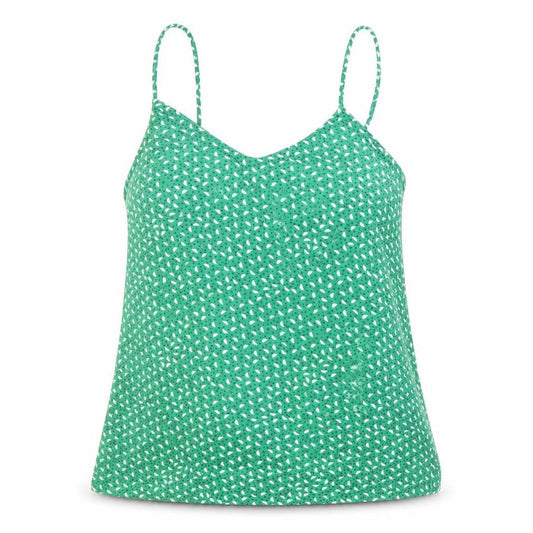 Primark Womens Green Geometric Polyester Camisole Tank Size 6 V-Neck