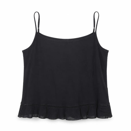 Divided Womens Black Polyester Camisole Tank Size 14 Square Neck