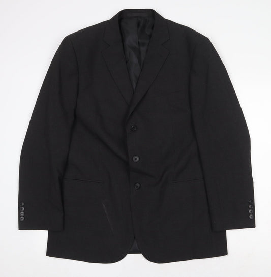Marks and Spencer Mens Grey Polyester Jacket Suit Jacket Size 42 Regular