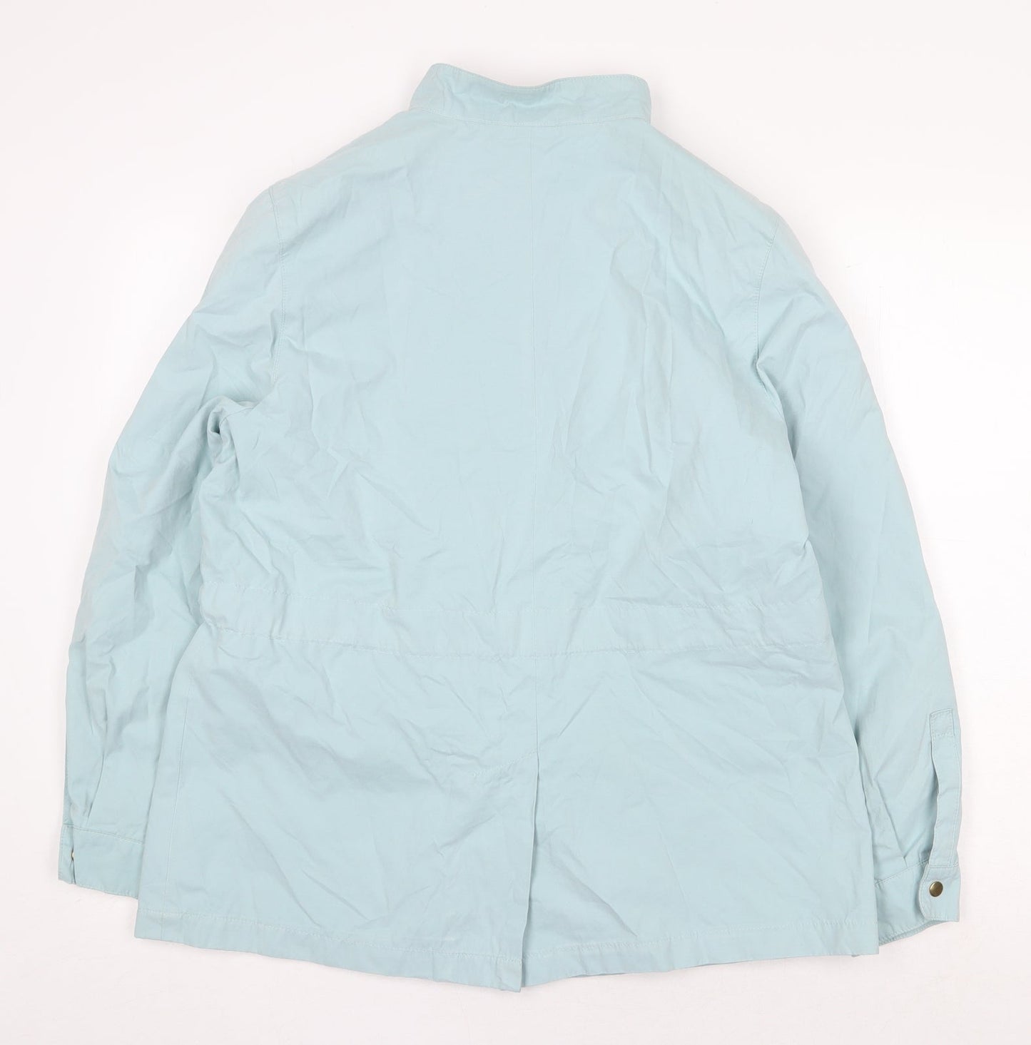 Marks and Spencer Womens Blue Jacket Size 14 Zip - Tie Front