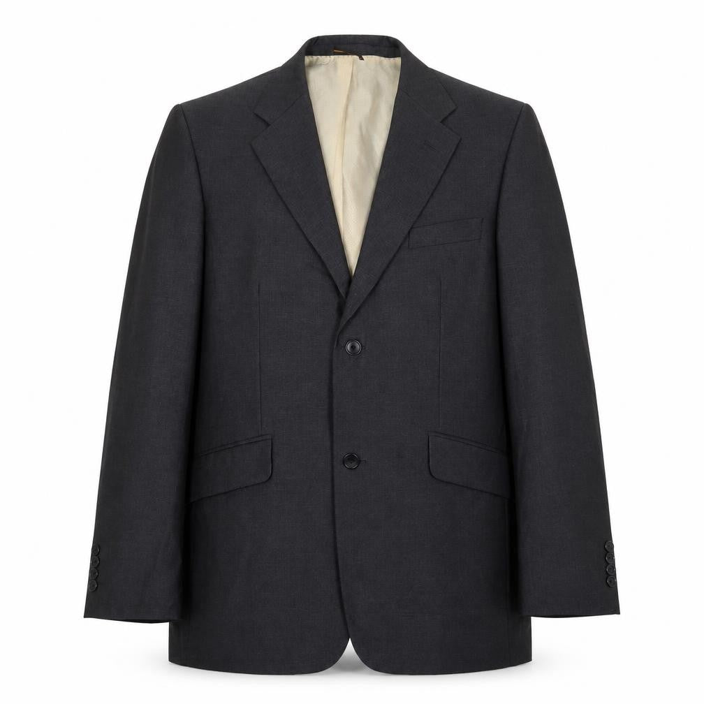 Vouet Mens Grey Polyester Jacket Suit Jacket Size 48 Regular
