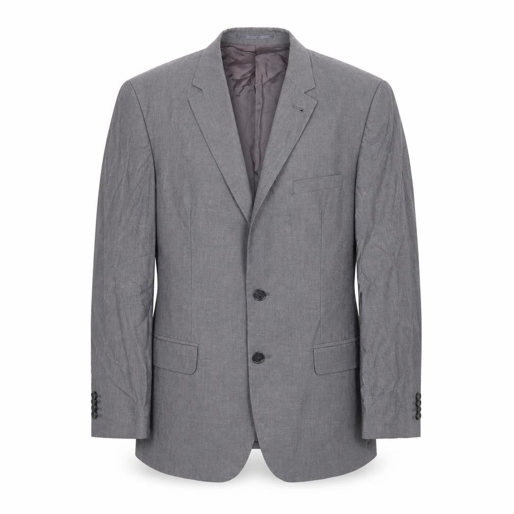 H&M Mens Grey Cotton Jacket Suit Jacket Size 38 Regular