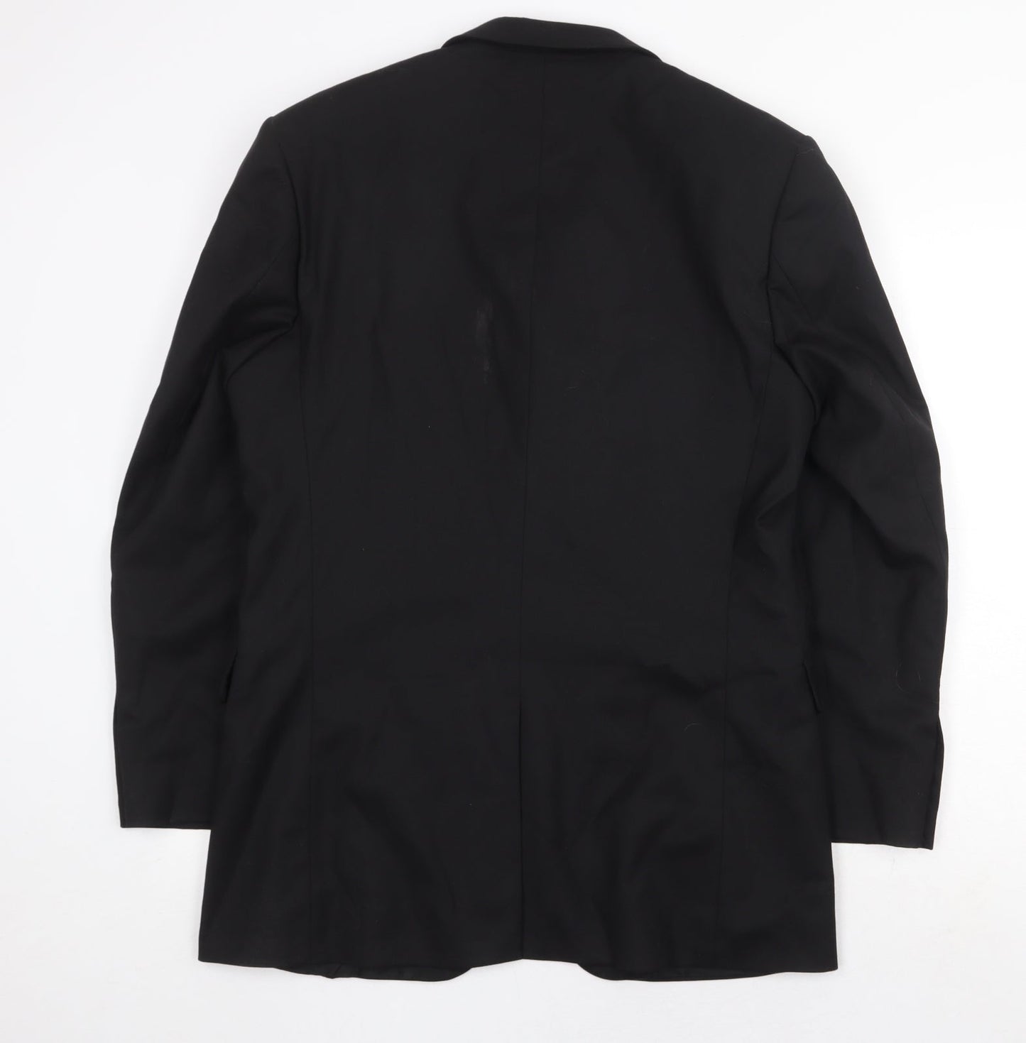 Karl Jackson Mens Black Polyester Jacket Suit Jacket Size 40 Regular