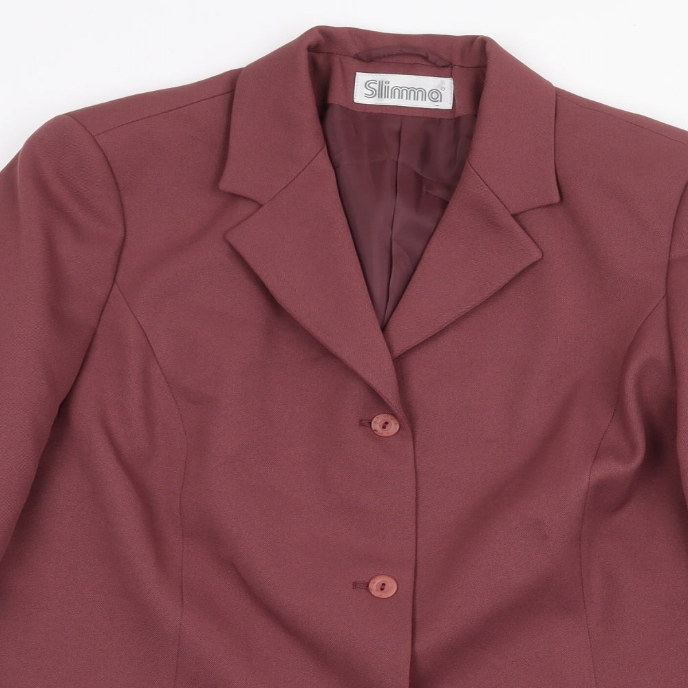 Slimma Womens Red Jacket Size 20 Button