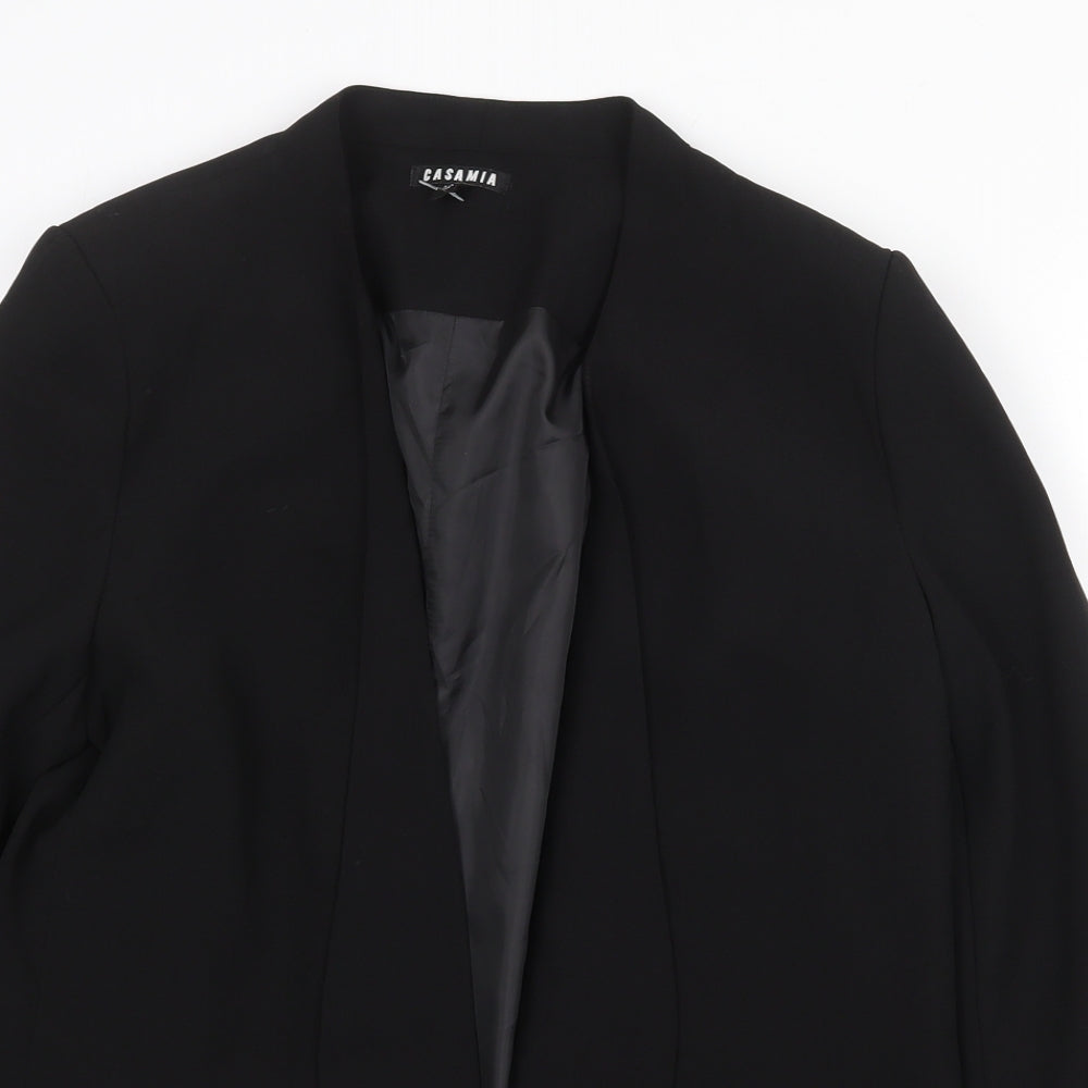 Casamia Womens Black Jacket Blazer Size 12