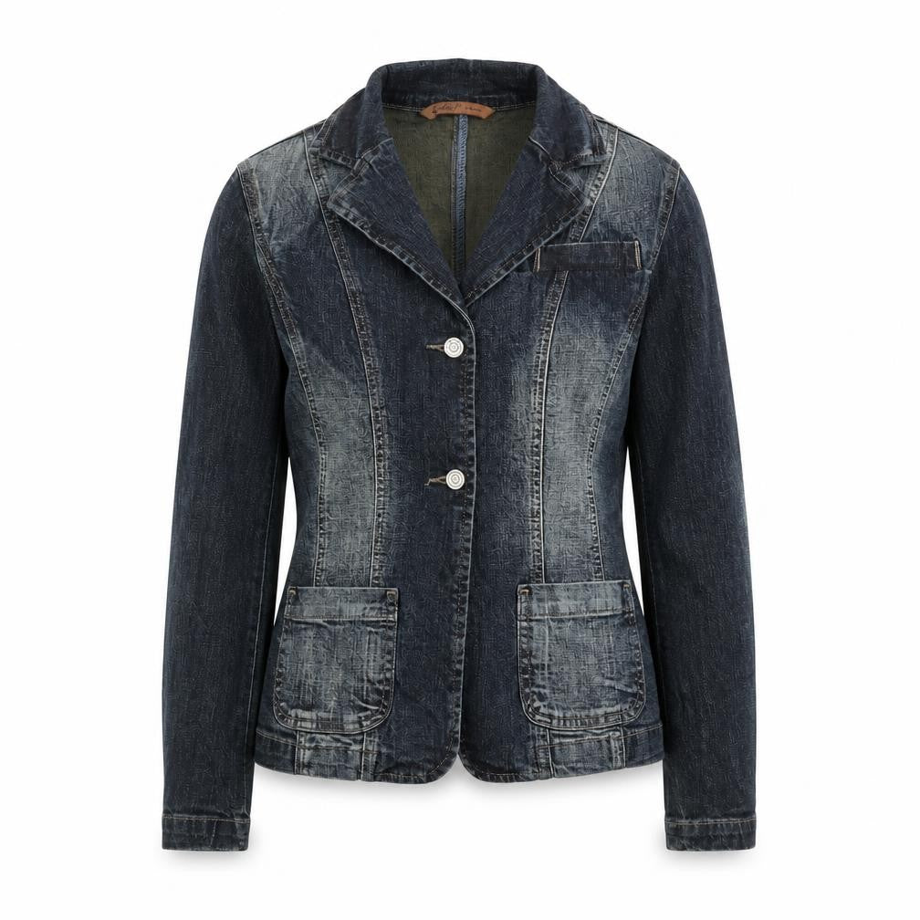 Eighty Eight Womens Blue Jacket Blazer Size 8 Button