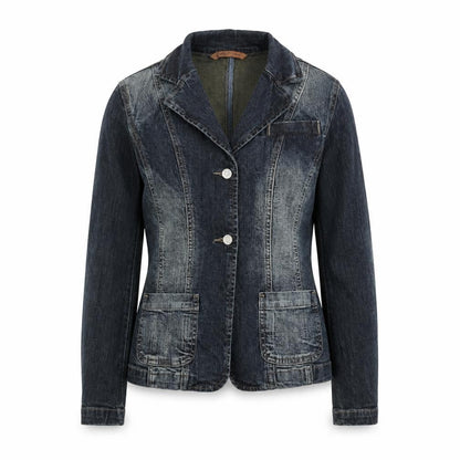 Eighty Eight Womens Blue Jacket Blazer Size 8 Button