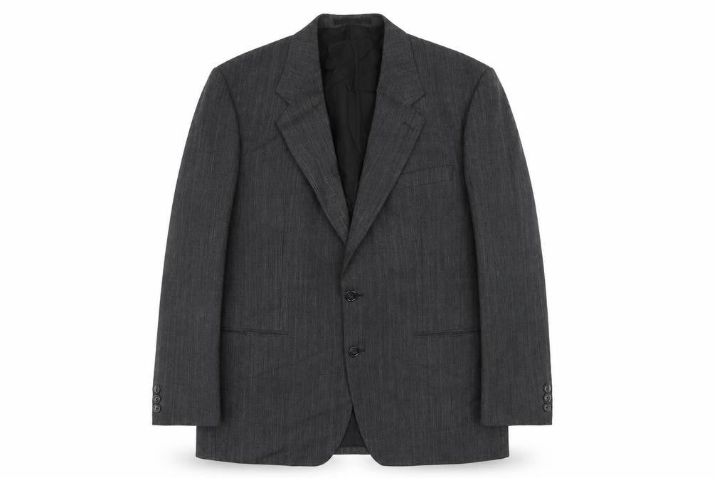 Marks & Spencer Mens Grey Polyester Jacket Suit Jacket Size 42 Regular