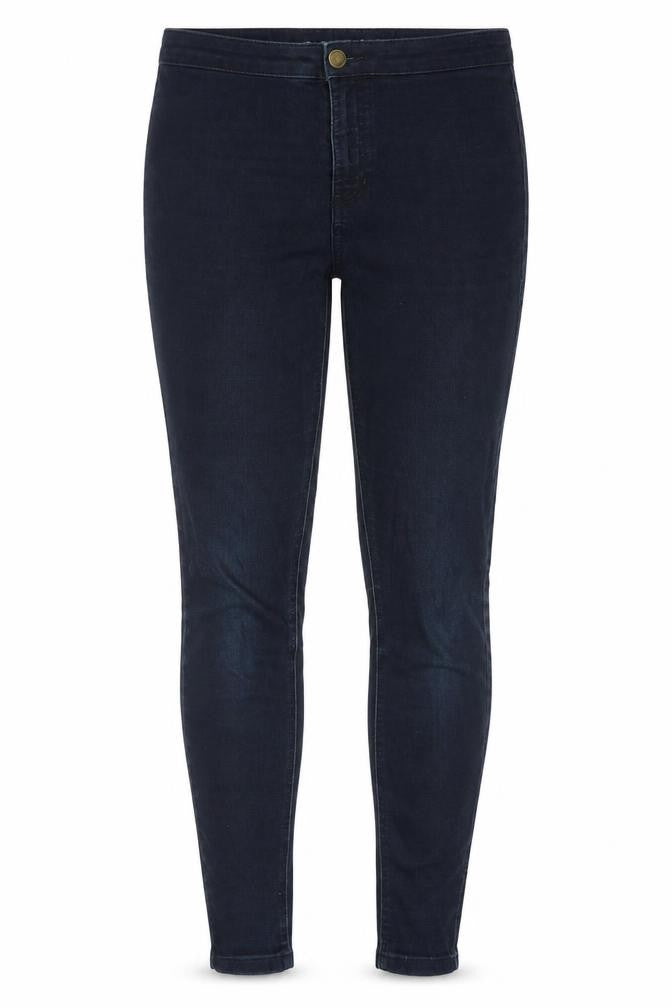 Marks & Spencer Womens Blue Cotton Skinny Jeans Size 12 Extra-Slim Zip