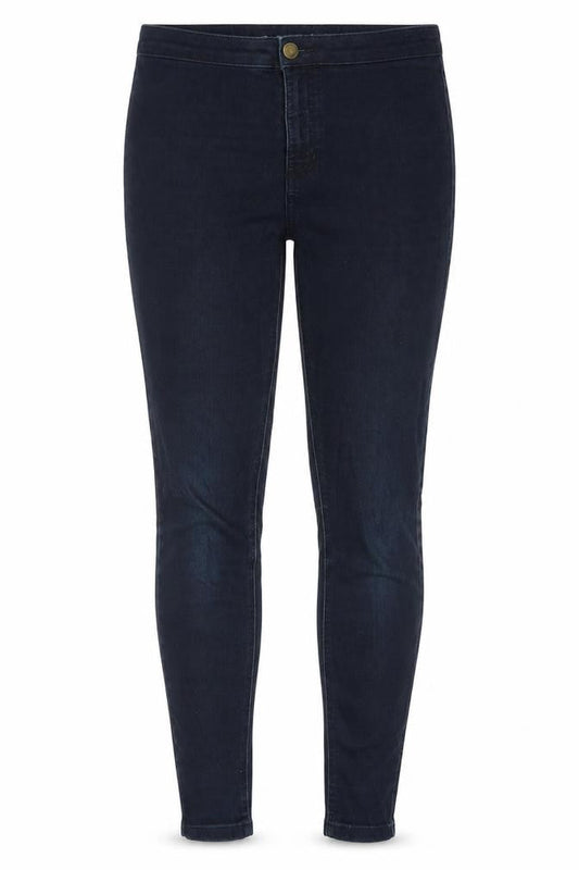 Marks & Spencer Womens Blue Cotton Skinny Jeans Size 12 Extra-Slim Zip