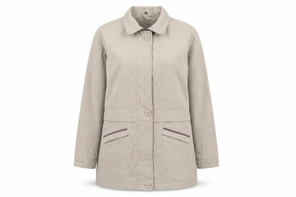Finesse Womens Beige Jacket Size 12 Zip