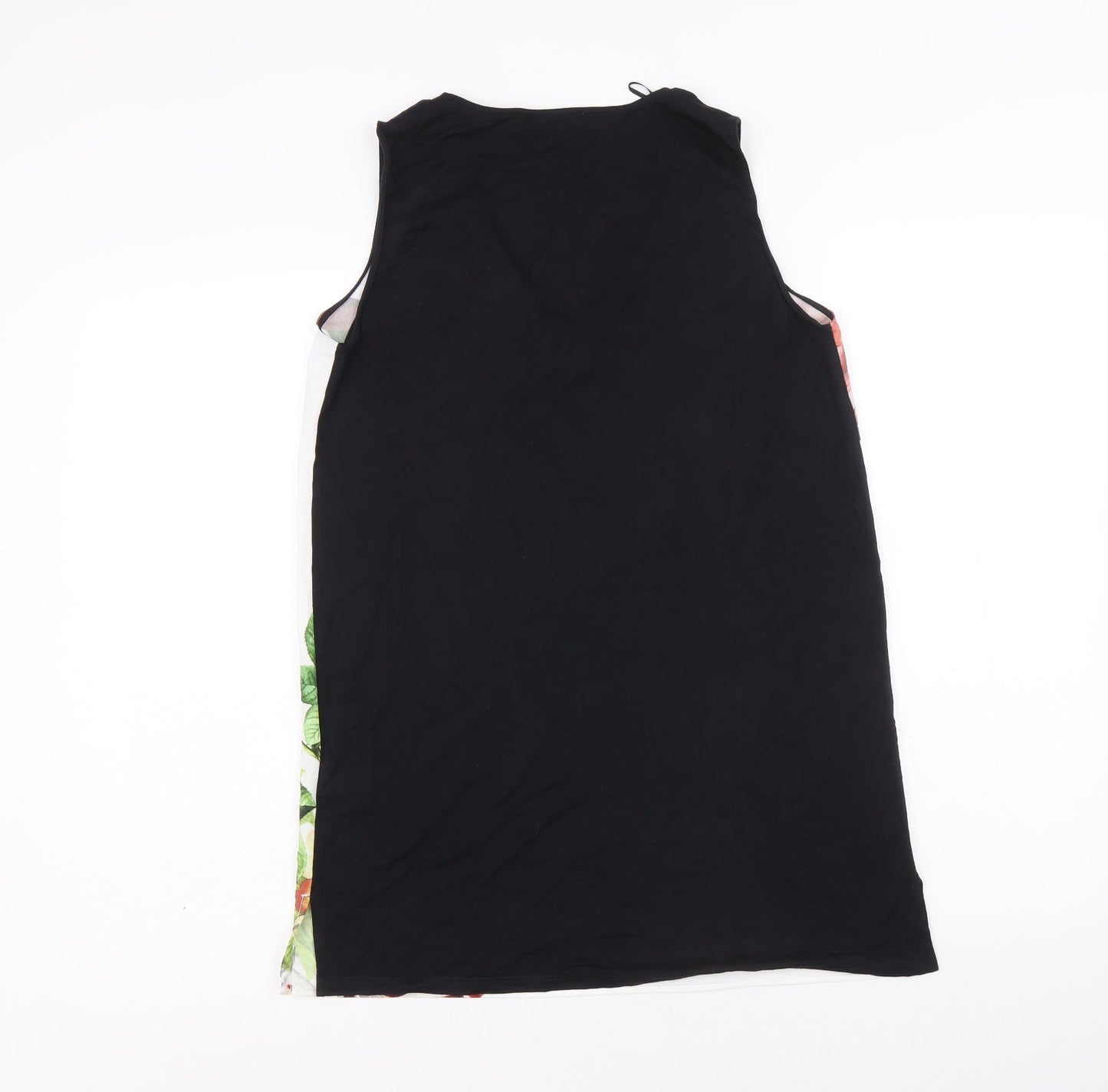 Per Una Womens Multicoloured Floral Polyester Basic Tank Size 8 V-Neck - Flower Detail