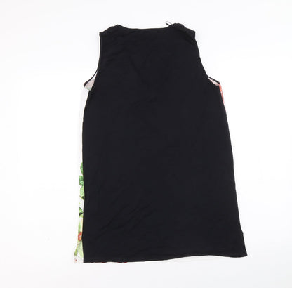 Per Una Womens Multicoloured Floral Polyester Basic Tank Size 8 V-Neck - Flower Detail
