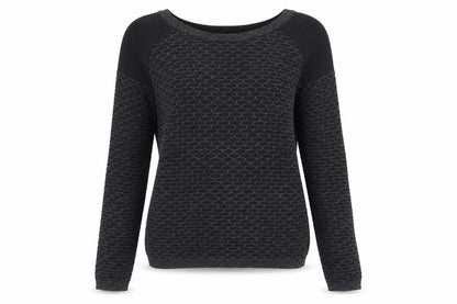 Next Womens Black Round Neck Cotton Pullover Jumper Size 6