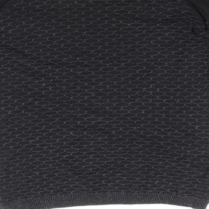 Next Womens Black Round Neck Cotton Pullover Jumper Size 6