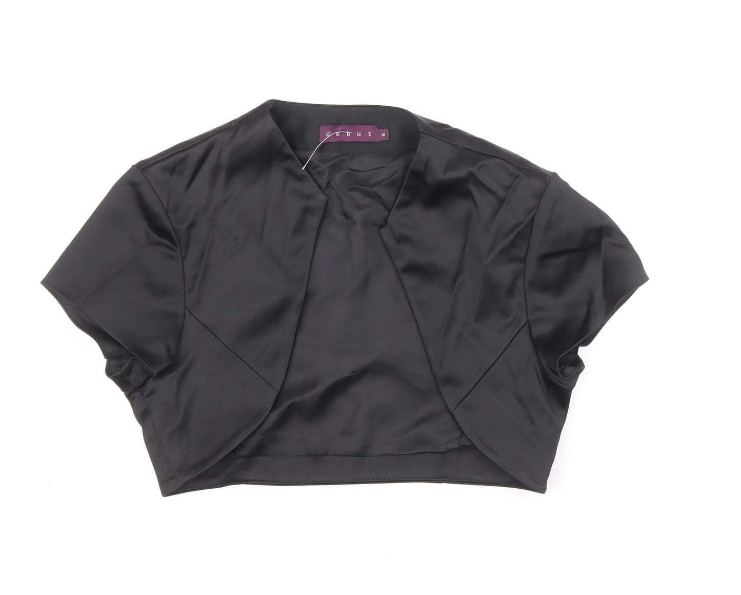 Debut Womens Black Jacket Size 10 - Shrug