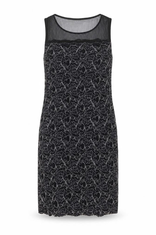Wallis Womens Black Geometric Polyester A-Line Size 10 Round Neck Pullover
