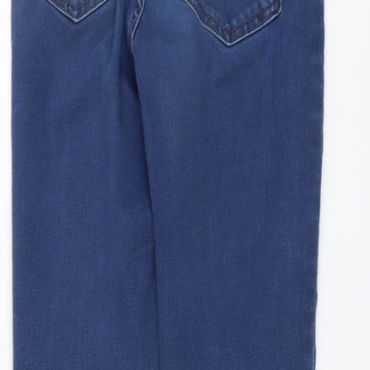 Marks & Spencer Womens Blue Cotton Jegging Jeans Size 8 L28 in Regular Button