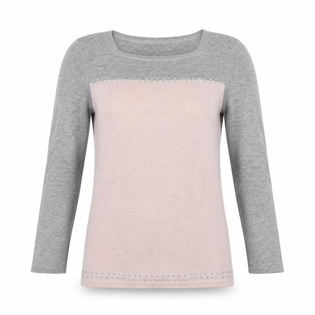 NEXT Womens Pink Boat Neck Cotton Pullover Jumper Size 10
