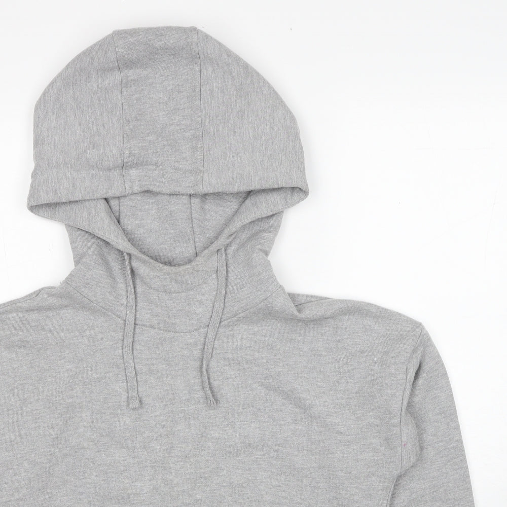 USA Pro Womens Grey Polyester Pullover Hoodie Size 8 Pullover