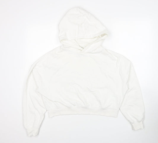House Brand Womens White Cotton Pullover Hoodie Size XS Pullover - Size XS-S