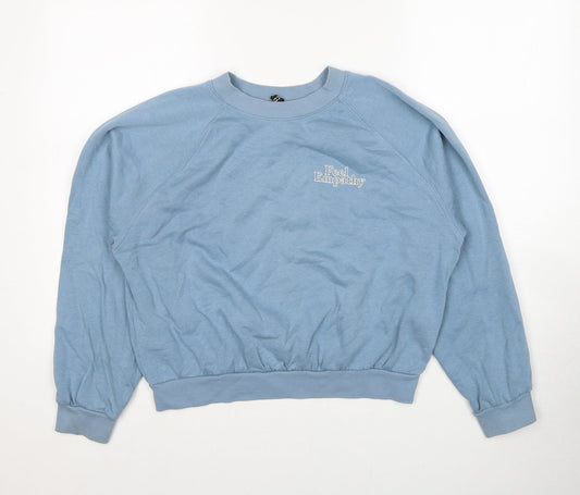 Divided by H&M Womens Blue Cotton Pullover Sweatshirt Size M Pullover - Feel Empathy
