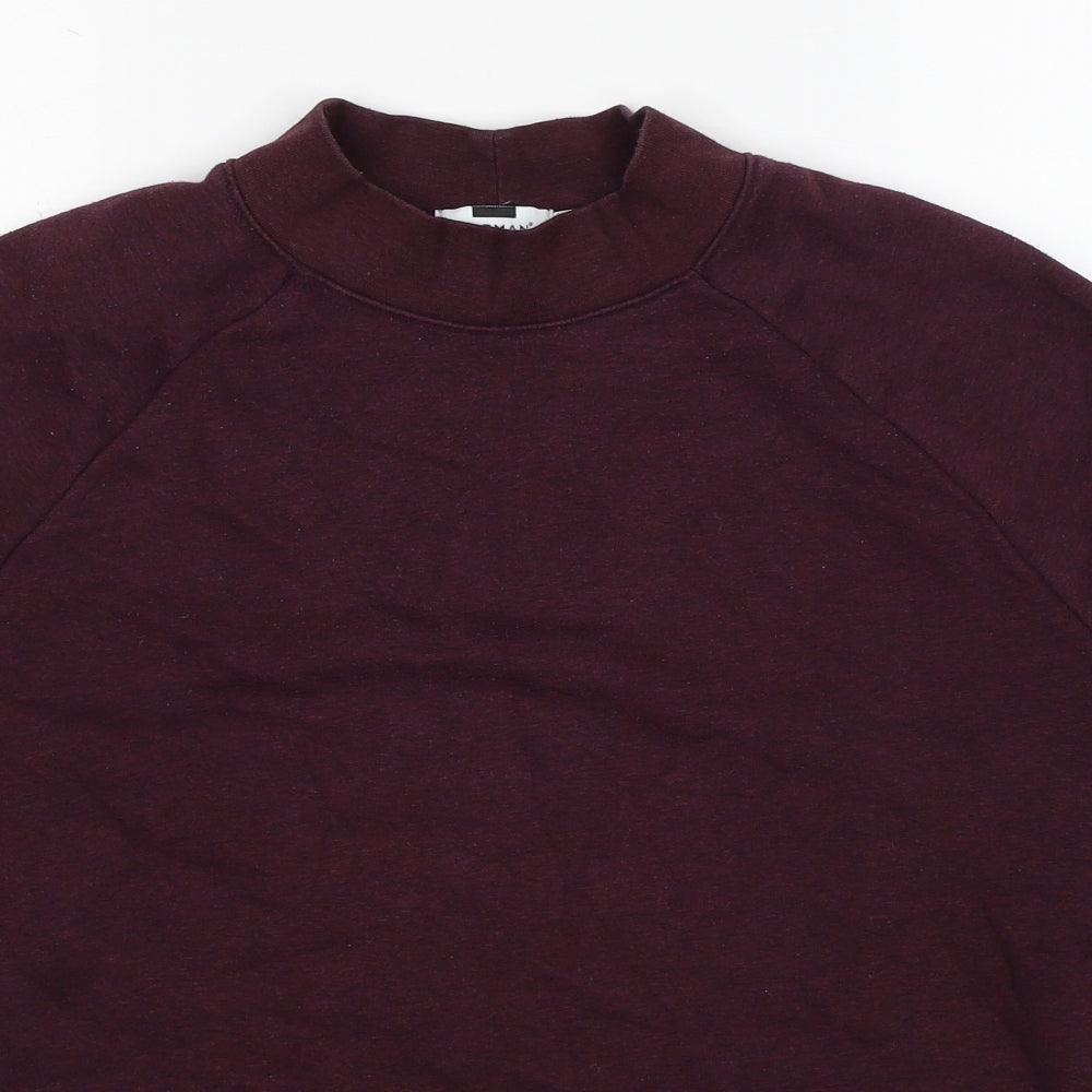 Topman Mens Red Cotton Pullover Sweatshirt Size M