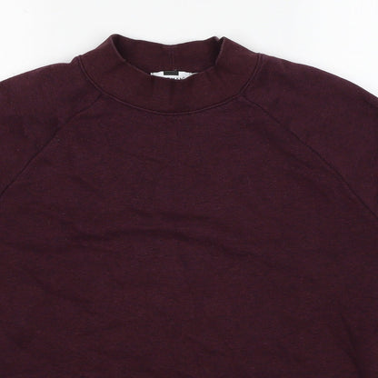Topman Mens Red Cotton Pullover Sweatshirt Size M