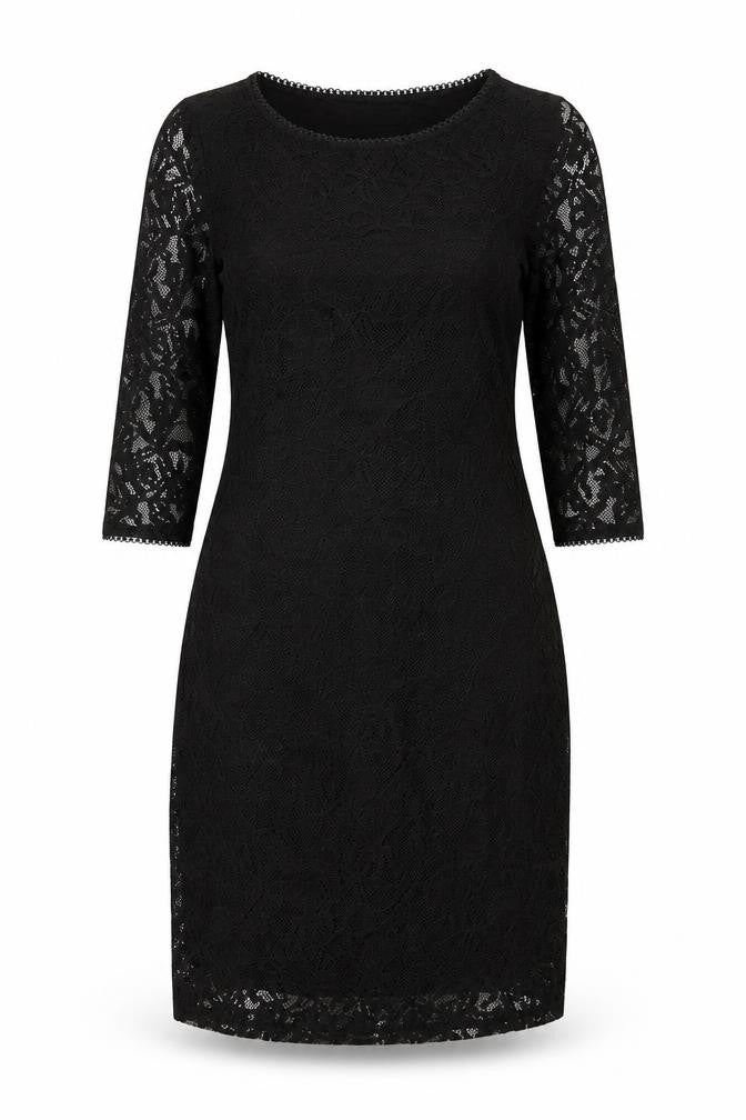 Marks & Spencer Womens Black Floral Polyester A-Line Size 10 Round Neck Pullover