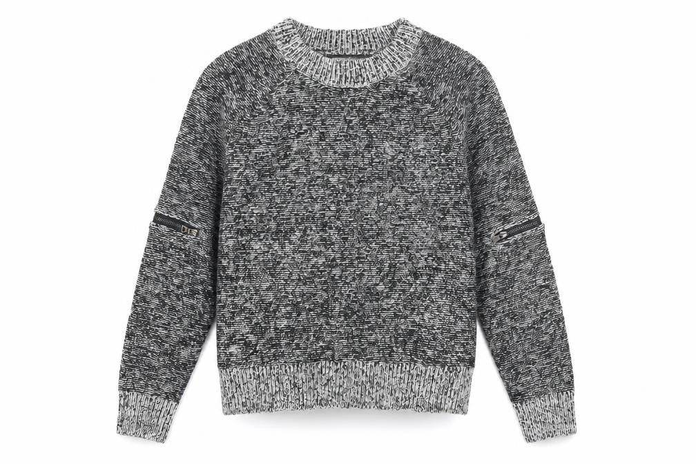 If It Were Me Mens Grey Round Neck Acrylic Pullover Jumper Size L Long Sleeve