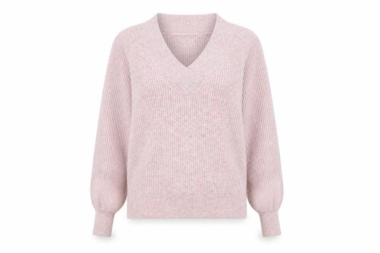 Next Womens Pink V-Neck Viscose Pullover Jumper Size XS