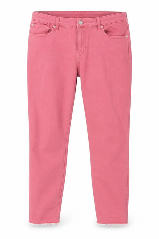 Gap Womens Pink Cotton Skinny Jeans Size 31 in Regular Zip