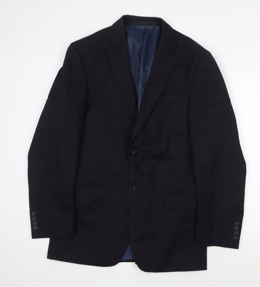 Marks and Spencer Mens Blue Wool Jacket Suit Jacket Size 40 Regular