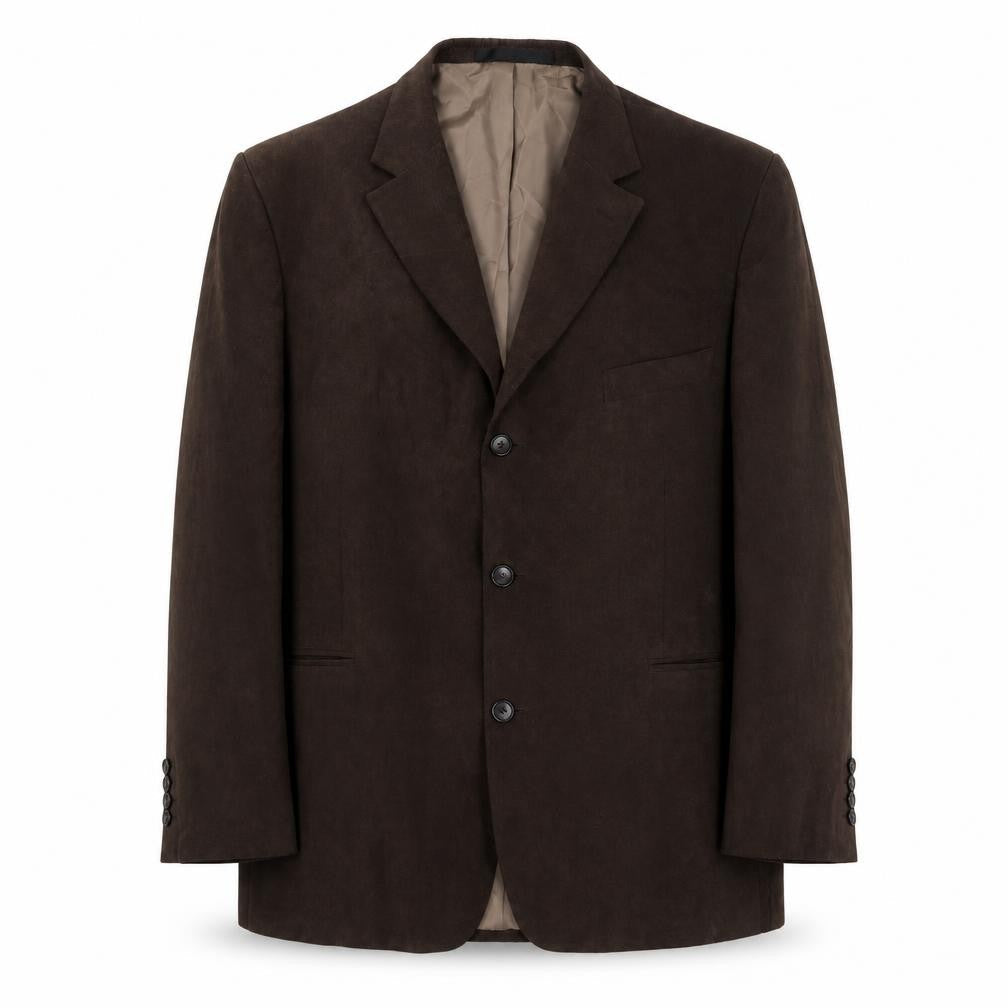 Marks & Spencer Mens Brown Polyester Jacket Blazer Size 44 Regular
