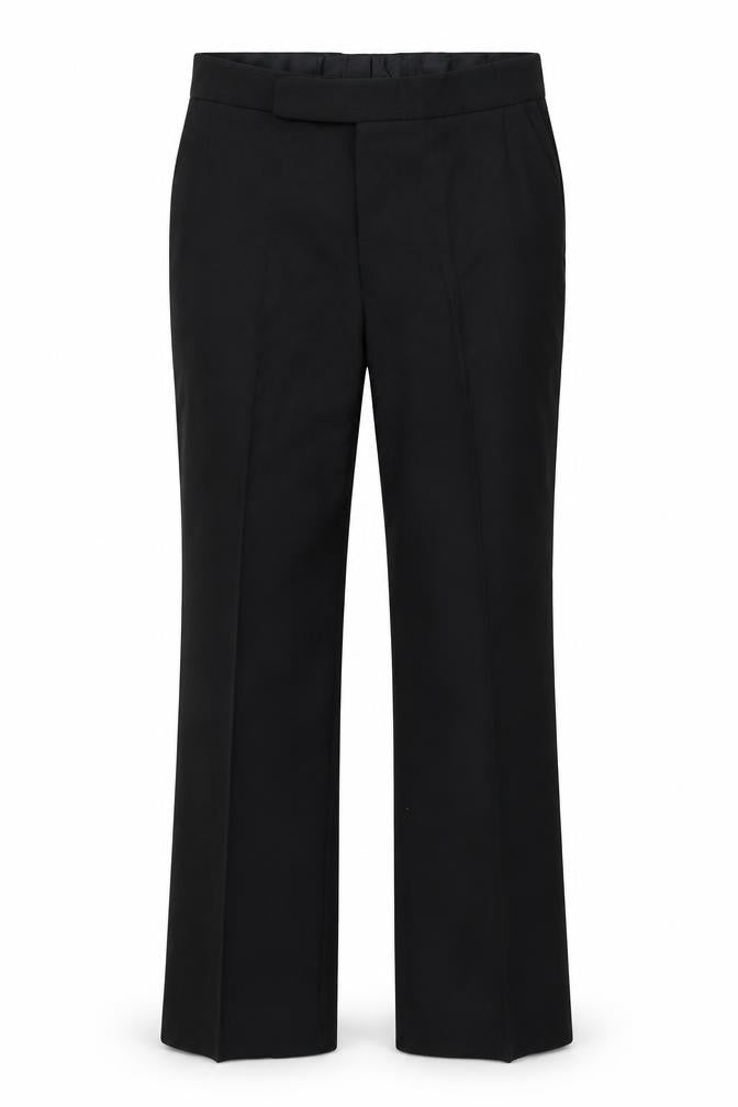 Preworn Mens Black Cotton Dress Pants Trousers Size 36 in Regular Zip