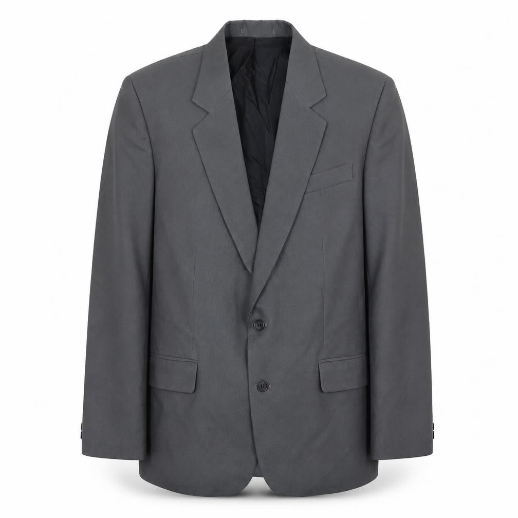 Classic Man Mens Grey Polyester Jacket Suit Jacket Size 40 Regular