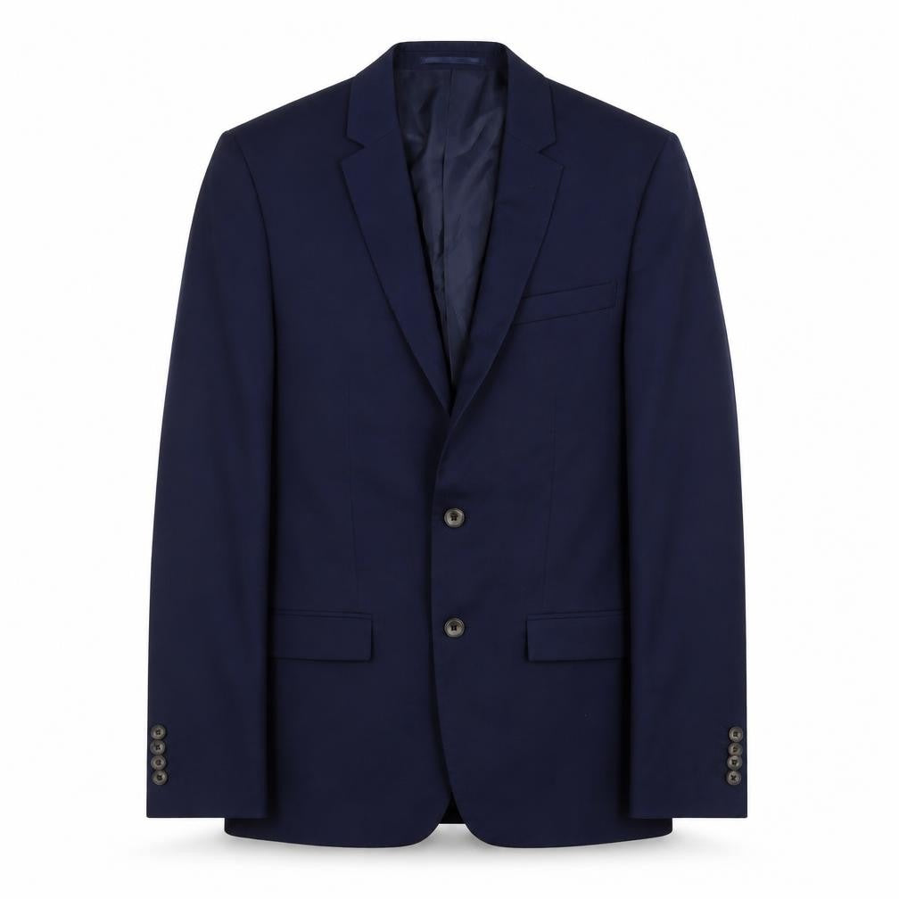 River Island Mens Blue Polyester Jacket Suit Jacket Size 38 Regular